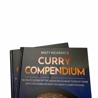Buku Menu Restoran Cetak Hard Cover Ramah Lingkungan dengan Jilid Sempurna, Percetakan Offset, Karton & Kertas Mewah