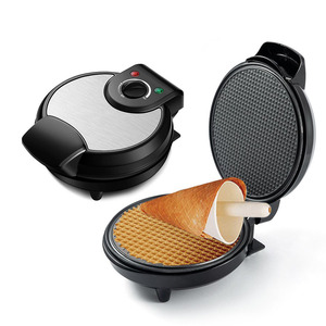 เครื่องทำวาฟเฟิล กระทะไฟฟ้า แผ่นทำความร้อนสองด้าน ปรับอุณหภูมิได้ มาตรฐานยุโรป 220V แผงสแตนเลส - Product Image 1