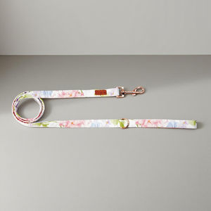 Collier pour chien en coton imprimé, taille S, luxueux, élégant, personnalisé, exclusif, ajustable, design floral, doux et durable - Product Image 5