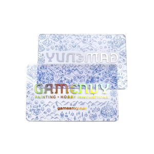 Tarjetas de Visita de Plástico Transparente Personalizadas al por Mayor, Mini Tarjetas de PVC Impermeables con Logotipo Láser - Product Image 5