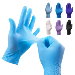 Grosir sarung tangan kerja dengan logo Anda pemasok sarung tangan tahan air untuk kotak sarung tangan dokter gigi nitril