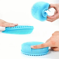 Brosse exfoliante douce pour le cuir chevelu et le corps, en silicone imperméable de haute qualité, avec logo personnalisé, pour femmes et hommes