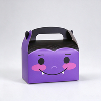 Boîte Cadeau en Papier en Forme de Citrouille Orange pour Halloween, Emballage Portable pour Biscuits, Bonbons, Pâtisseries et Snacks, Vente en Gros, Prête à Expédier