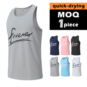 Top venta Spandex/algodón culturismo gris Ideal para entrenar correr o Fitness capas chalecos de entrenamiento - Product Image 6