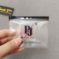Sac d'emballage de bijoux en plastique transparent/mat, sac de téléphone portable avec logo personnalisé, vente en gros