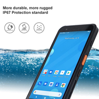 Tablet Android 10 6 Inci, PDA Komputer Genggam Kasar, Ponsel Industri 4G + 64G