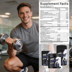 Amaz Pre Workout Creatine Powder Customized <strong>Your</strong> Brand Sports Nutrition <strong>Supplement</strong> Helps Build Endurance - Product Image 2