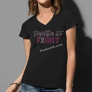 Tシャツ美的乳がん生存者意識女性長袖グラフィック病気ファイタートップTシャツ