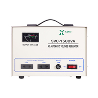 Stabilisateur de tension monophasé portable en cuivre pur SVC-1500VA, régulateur automatique de tension AC avec protection contre les surtensions