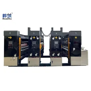 Fournisseur d'or Presse à imprimer automatique 2 couleurs Imprimante flexo Découpeur rotatif Machine de fabrication de boîtes en carton ondulé