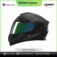 [Personnalisable] Casque de moto électrique certifié 3C en ABS pour homme, toutes saisons, universel, homologué DOT, pour la conduite hivernale, casque intégral, Chine