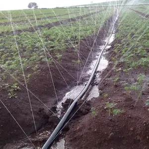 Agrarische Watering Irrigatiesysteem Tuin Pe Slang Farm Beregening Systeem Buis Micro Platte Spuiten Tape Regen Tuinslang