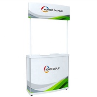 Comptoir promotionnel portable en PVC, pliable, pour exposition et dégustation en supermarché