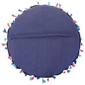Almohada de algodón minimalista con borlas, estilo patchwork, para el suelo, en oferta, precio de mayoreo. - Product Image 2