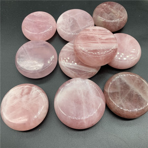 Círculos de Cuarzo Rosa Natural, Piedras Preciosas, Envío Gratis, Regalos de Cristaloterapia, Círculo de Cuarzo Rosa - Product Image 3