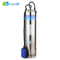 Pompe submersible électrique pour puits profond de 3 à 5 pouces avec impulsionneur multi-étages en plastique/acier inoxydable