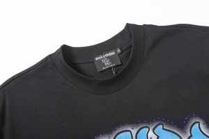 T-shirt da uomo personalizzate con stampa DTG grafica Angelo, all'ingrosso, con strass pesanti e motivi misti, per produttori di abbigliamento - Product Image 6