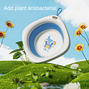 <span class=keywords><strong>Bañera</strong></span> Plegable Portátil Multiusos para Viajes y Campamentos, con Lindos Diseños de Dibujos Animados, para Niños, para Lavar la Cara y los Pies, para Bebés - Product Image 2