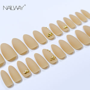 <span class=keywords><strong>Faux</strong></span> <span class=keywords><strong>ongles</strong></span> en amande de qualité supérieure OEM, couleur nude mate, vente en gros pour femmes, <span class=keywords><strong>ongles</strong></span> imprimés avec boîte cadeau - Product Image 4