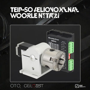 New WaveTopSign D80 Rotary Attachment Diameter 80mm Three Chuck Stepper Driver <b>Worktable</b> for Laser Marking Machine Long Service - Product Image 3