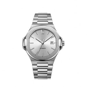 Montre automatique en argent de luxe pour homme, idéale pour les affaires et la mode, avec affichage de la date, vente en gros - Product Image 6