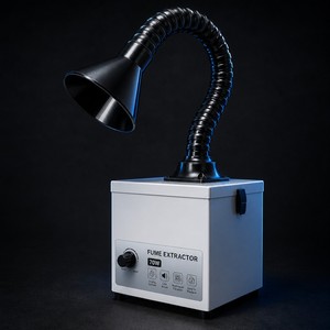เครื่องดูดควันแบบตั้งโต๊ะ 70W 155 ลบ.ม./ชม. เครื่องกรองควันบัดกรี 3 ชั้น กรองขนาด 50 มม. ขนาดกะทัดรัดเท่า A4 - Product Image 2