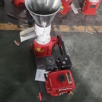 Nouvelle petite machine à granulés d'aliments pour animaux, modèle à essence, portable et destinée à l'exportation pour poulets, canards, oies, bovins