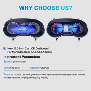 NaviHua 12.3" New Design <b>Car</b> LCD Instrument Cluster Digital <b>Speedometers</b> Dashboard <b>for</b> Mercedes Benz A/CLA/GLA-class 2015-2019 - Product Image 6