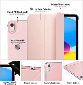 Coque arrière en PC rigide translucide en cuir PU mince étui pour tablette intelligente pour <span class=keywords><strong>iPad</strong></span> A16 11e génération 2025 / <span class=keywords><strong>iPad</strong></span> 10e génération 10.9" - Product Image 6