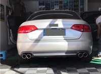 Diffuseur arrière de pièces de voiture de Style normal avec tuyau d'échappement pour Audi A4 S4 B8 B8.5 pièces de pare-chocs arrière 2008-2015 S4 Version sans ligne