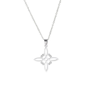 Collar con Nudo de Bruja de <span class=keywords><strong>Skyrim</strong></span> para Wicca y Brujería, Gargantilla de Acero Inoxidable, Amuleto Vintage, Joyería Sobrenatural, Regalo para Mujer - Product Image 1