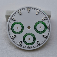 Dial Jam Tangan Diameter 29MM Bahan Alloy VK63, Aksesori Pengganti Dial Jam, Pilihan Logo Kustom untuk Jam Tangan dengan Mesin VK63 Model 009 Tidak Ada