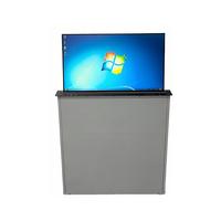 Mesa Eléctrica Motorizada de 23.8 Pulgadas con Mecanismo Retráctil para Monitor, Sistema de Conferencia sin Papel con Micrófono Integrado