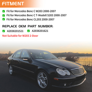 A2038201521 Clignotants pour Mercedes-Benz <span class=keywords><strong>W203</strong></span> C200 C230 C240 C280 C300 C320 C350 C32 C36 <span class=keywords><strong>C55</strong></span> AMG Clignotants rétroviseurs - Product Image 6