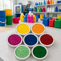 Masterbatch de couleur pour bouteilles soufflées, teinte vive, traitement facile, concentré de couleur en granulés pour contenants
