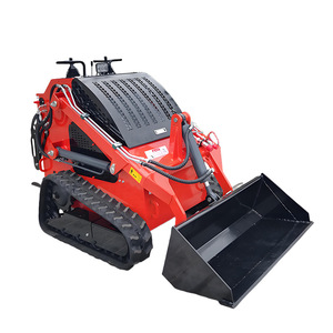 Mini-chargeuse sur chenilles, moteur à essence, couleur rouge, rayon de braquage court, utilisation extérieure - Product Image 1