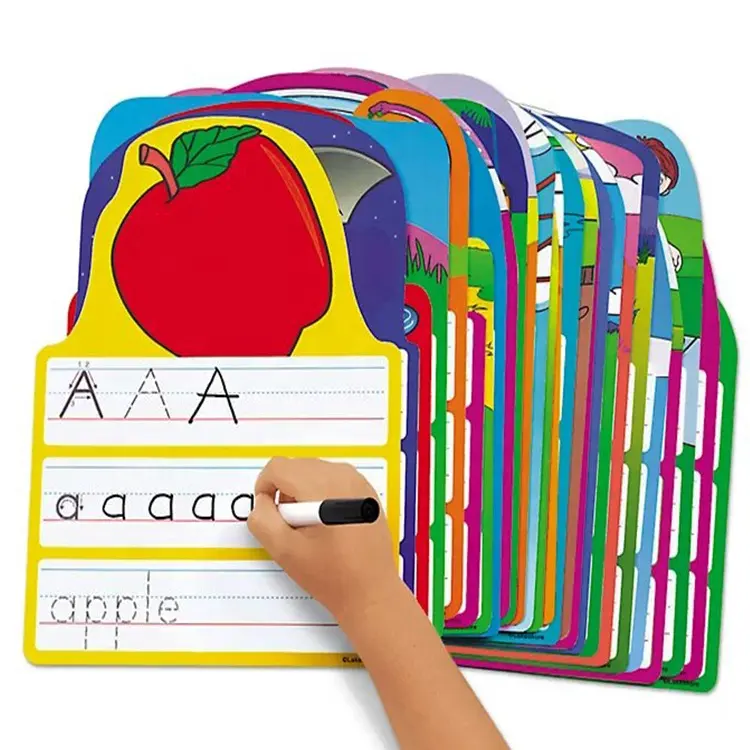 educational durable writing flashcards glossy lamination learning cards printing for kids