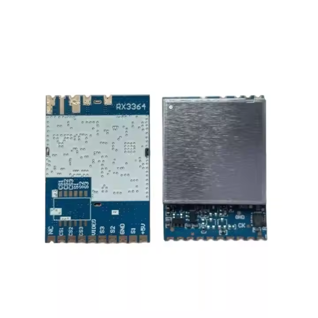 5V 3.3GHz Video Receiver RX3364 VRX FPV Wireless Module 8CH 64 Frequency Points FM/PLL Demodulation System
