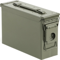 Caisse a munitions militaria grand modèle PA108/boîte métallique de rangement munitions