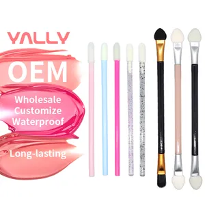 Mini Cosmetic Tools Wood Handle Good Quality Customizable Logo Professional All Purpose Soft Eye Lip Makeup Brush Set