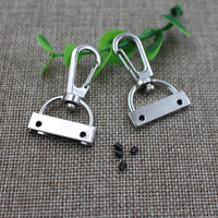25mm Métal Sangle Boucle Alliage Bagages Accessoires Téléphone étui Lanière Crochet Printemps Boucle Matériel en Stock