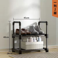 Grand Organisateur Portable Durable avec Rangement Multicouche Anti-Poussière pour Chaussures en Tissu et Plastique