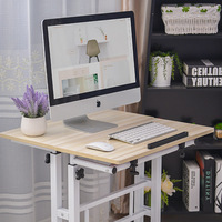 Table de chevet pliable multifonctionnelle YOUTAI, bureaux réglables en hauteur avec roulettes, bureau pour ordinateur portable