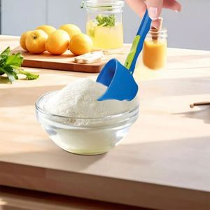 Mess Free Plastic <b>Measuring</b> Funnel <b>Spoon</b>, Portable Powder Dispensing Scoop for Protein Powder Coffee Powder Kitchen Gadget - Product Image 3