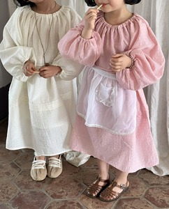 Abbigliamento per bambini coreani 2024 primavera nuove ragazze vestono gonna girocollo bella gonna <span class=keywords><strong>da</strong></span> principessa - Product Image 6