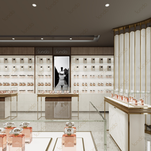 Parfum Cosmétiques Boutique Décoration Salle d'exposition personnalisée Idées de conception Petite parfumerie Design d'intérieur - Product Image 1
