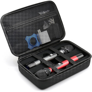 Elegante e Semplice Custodia Rigida per Microfono, Borsa Portatile Personalizzata in <span class=keywords><strong>EVA</strong></span> Resistente all'Acqua, Stabile e Protettiva, Doppia Custodia per Microfoni Portatili - Product Image 1