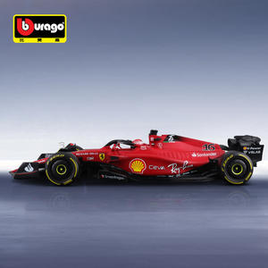 Bburago <span class=keywords><strong>1</strong></span>/<span class=keywords><strong>18</strong></span> Ferrari <span class=keywords><strong>F1</strong></span>-75 #55 #16 Auto de Carreras Fórmula <span class=keywords><strong>F1</strong></span> a <span class=keywords><strong>Escala</strong></span> Colección de Aleación Fundido a Presión Modelo de Metal de Juguete - Product Image 5