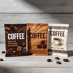 <span class=keywords><strong>Bustine</strong></span> Personalizzate in PET PE con Sigillatura a Caldo su 3 Lati, Monouso, <span class=keywords><strong>per</strong></span> Alimenti, Facili da Aprire, <span class=keywords><strong>per</strong></span> Confezionamento di Caffè Istantaneo - Product Image 2