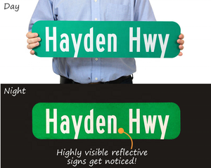 Tùy Chỉnh Đường Phố Đại Lộ Biểu Tượng Tên Dấu Hiệu Nhôm + Phản Quang Giao Thông Đường An Toàn Dấu Hiệu Cảnh Báo Đường Biển Bảng Trống Ngoài Trời - Product Image 3